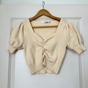 SOLD Romantic cropped sweater